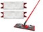 2X White Flat Mop Refill Pad Replacement Pad Compatible with Vileda Ultramat Mop Carousel 1