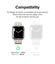 Apple Watch Series 9/8/7 (41mm) and 6/SE/5/4 (40mm) Air Sports Black Case By ... Carousel 4
