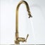 Taps Mixer Taps Antique Brass Europe Kitchen Faucet Deck Mount Mixer Crane Carousel 3