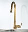 Taps Mixer Taps Antique Brass Europe Kitchen Faucet Deck Mount Mixer Crane Carousel 6