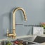 Taps Mixer Taps Antique Brass Europe Kitchen Faucet Deck Mount Mixer Crane Carousel 8