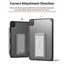 iPad Pro (11") 2021 Fusion Smoke Black Case with Stand By Ringke Carousel 6