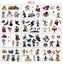 Kids Boys Girls Party Waterproof Sticker Tattoos Temporary Carousel 9