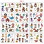 Kids Boys Girls Party Waterproof Sticker Tattoos Temporary Carousel 6