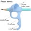 4 Pieces Pencil Grip Trainer for Left and Right Handed Handwriting Aid Tool Carousel 4