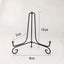 5 Pack Iron Display Stand, Black Iron Easel Plate Display Photo Holder Stand, Di Carousel 6