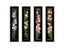 Iris Daffodil Orchid Cross Stitch Package Flower Aida 18ct 14ct 11ct Black Carousel 2
