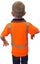 Caution Hi-Vis Childrens Microfibre Polo - Orange, Yellow, Pink - Sizes 2-14 Carousel 3