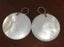 Gold Tone Mother of Pearl and Clear/Faux Pearl Bead Disc Dangle Earrings Carousel 3
