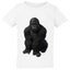 Cool Gorilla Animal Design White T-Shirt Tops Tee Baby Toddler Kids Boy Girl Carousel 1