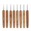 20Pcs Crochet Hooks Needles Bamboo Handle Weaving Sewing Tools NEW Carousel 8