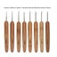 20Pcs Crochet Hooks Needles Bamboo Handle Weaving Sewing Tools NEW Carousel 9