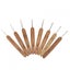20Pcs Crochet Hooks Needles Bamboo Handle Weaving Sewing Tools NEW Carousel 10