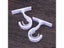 Curtain Rod Bracket Hooks Brackets Ceiling Holders Double Rods Window Holder Carousel 7
