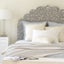 Bone Inlay Moghul Bedhead in Queen/Grey Carousel 2