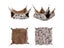 Winter Warm Hamster Hammock Guinea Pig Hanging Beds House For Small Animal Cage Carousel 3