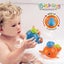 8Pcs Baby Bath Toys Fishing Games Swimming Whales Carousel 4