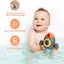 Bath Toys Space Rocket Spray Water with Rotatable Fountain Carousel 3
