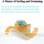 Baby Bath Toy Cute Wind Up Surfing Beaver Carousel 4