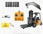 RC Alloy Forklift, HUINA 1577, 1:10, 2.4G, Rechargeable Carousel 3