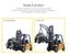 RC Alloy Forklift, HUINA 1577, 1:10, 2.4G, Rechargeable Carousel 9