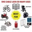 Cable Padlock Steel Security 4 Digit Number Lock *Local Buy* Carousel 15