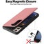Samsung S24 Goospery Magnetic door Cards back pocket Case Cover PINK Carousel 6