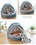 NEW Pet Dog Cat Tent House Kennel Extra Warm Nest NEW Carousel 3