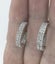 18K White Gold Hoop Crystal Stud Earrings "Monique" Carousel 3