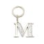Whitehill Keyrings - Silver Glitter Keyring "M" Carousel 1