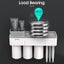 Toothpaste Holder, Toothbrush Holder With 3 Cups Carousel 6