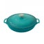 Chasseur Round Casserole 30cm/2.5L | Mediterranean Blue Carousel 1