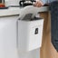 Kitchen Cabinet Door Hanging Trash Can with Lid-White Carousel 4
