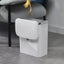 Kitchen Cabinet Door Hanging Trash Can with Lid-White Carousel 5