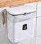Kitchen Cabinet Door Hanging Trash Can with Lid-White Carousel 7