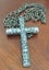 Vintage Brutalist Hammered Pewter Cross Necklace - Wells Colonial Pewter Carousel 5
