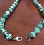 White and Green Malachite Bead Necklace Carousel 2