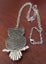 Silver Tone Glass Dome Owl Pendant Necklace Carousel 4