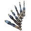 6PCS M3-M10 Blue Coating HSS Spiral Flute Metric Combination Drill Taps Set Carousel 3