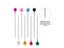100pcs Pearl Sewing Pins 38mm Multicolor Straight Quilting Pins Dressmaking Carousel 5