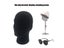 Black Color Male Foam Mannequin Head Model Hat CAP Wig Glasses Display Stand Carousel 4