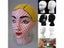 Female White Deflection Head Polystyrene Styrofoam Foam Head Model Stand Wig Carousel 5