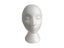 Female White Deflection Head Polystyrene Styrofoam Foam Head Model Stand Wig Carousel 1