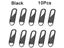 5/10Pcs Zipper Slider Pull Tab Replacement Zipper Repair Kit Metal Zipper Carousel 1