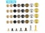 100sets 5mm-15mm Metal Round Rivet Single Cap Rivets Studs For DIY Leather Carousel 3
