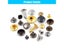 100sets 5mm-15mm Metal Round Rivet Single Cap Rivets Studs For DIY Leather Carousel 6
