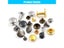 100sets 5mm-15mm Metal Round Rivet Single Cap Rivets Studs For DIY Leather Carousel 7