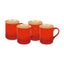 CHASSEUR - Mug Set Of 4 Red Carousel 1