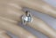 Stunning English 9ct white gold Aquamarine & Diamond ring Carousel 7