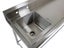 1.78m Stainless Steel Left Sink Bench - 90cm Worktops + Splashback Carousel 3